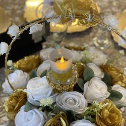 Norco Village Banquet Hall - I had 2 kids graduating. So I made the centerpieces.