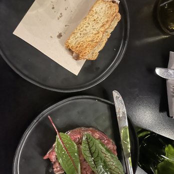 Maynards - focaccia, thyme, jersey butter, queen creek olive oil steak tartare, i'itoi onion, nopal, sourdough waffle - Sandwiches Near Me - Tucson, Arizona Maynards - focaccia, thyme, jersey butter, queen creek olive oil steak tartare, i'itoi onion, nopal, sourdough waffle - Sandwiches Near Me - Tucson, Arizona