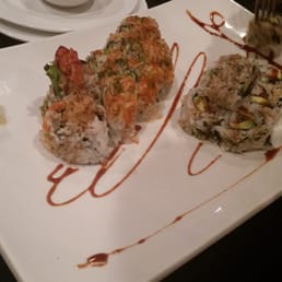 My meal, two sushi rolls. Sloppy but alright. :) My meal, two sushi rolls. Sloppy but alright. :)