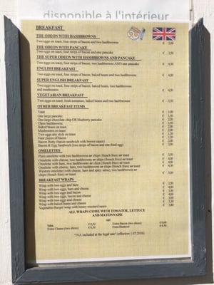 Menu photo 2 Cafe Odeon Lagos, 08