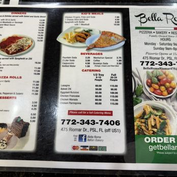 Bella Roma - Pizza Near Me - Port St. Lucie, Florida