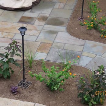 Tri-County Quarries - Full color natural cleft patio. Customer designed and installed - Building Supplies Near Me - Vestal, New York Tri-County Quarries - Full color natural cleft patio. Customer designed and installed - Building Supplies Near Me - Vestal, New York