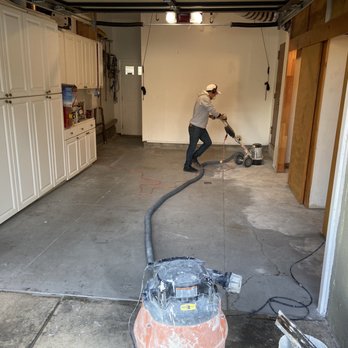 Angel's Paint & Epoxy - Day 1 grinding garage floor!! - Flooring Near Me Angel's Paint & Epoxy - Day 1 grinding garage floor!! - Flooring Near Me