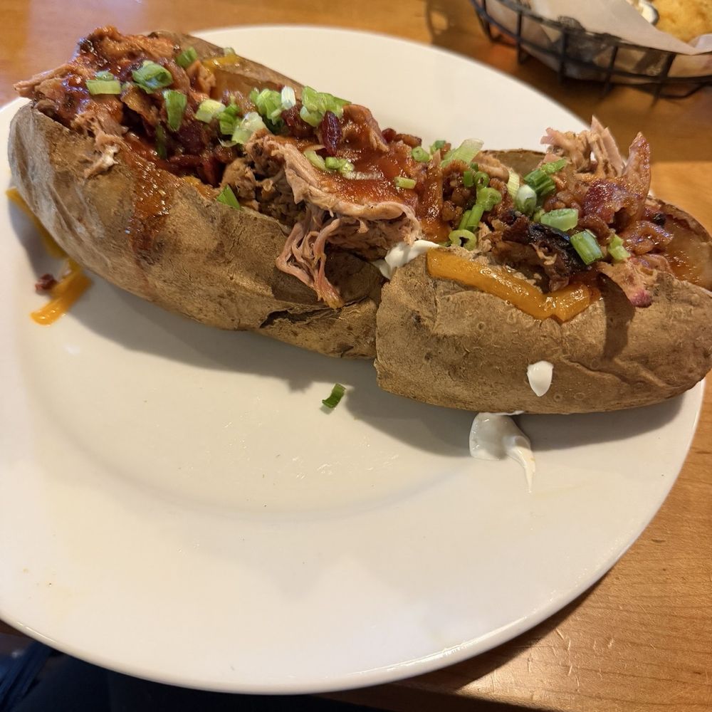 Jim 'N Nick's Bar-B-Q - Loaded baked potato - Barbeque Near Me - Mcdonough, Georgia Jim 'N Nick's Bar-B-Q - Loaded baked potato - Barbeque Near Me - Mcdonough, Georgia