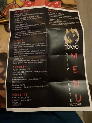 Menu photo 2 Tokyo Nikkei Restobar Fort Myers, FL