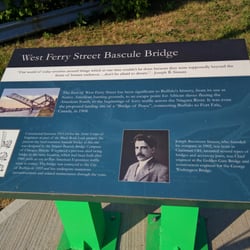 Ferry Street Bridge - New interpretative sign of the West Ferry Bridge.