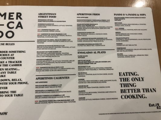 Menu photo 2 Graziano's in Bird Rd Miami, FL