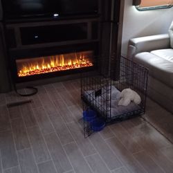 Freedom RV Rentals - Fireplace and 2 roku tvs