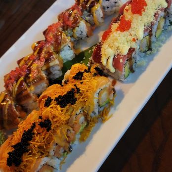 Sushiya Japan - Playboy, Dancing Dragon and Spooky Roll. Three thumbs up from my fam! - Japanese Near Me - Charlotte, North Carolina