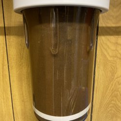 Dramatic Water Solutions - Dirty filter before and after changing. Wow!