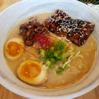 Maru Ramen - Unagi (eel) ramen. Broth is a creamy tonkatsu base. - Ramen Near Me - Richardson, Texas Maru Ramen - Unagi (eel) ramen. Broth is a creamy tonkatsu base. - Ramen Near Me - Richardson, Texas