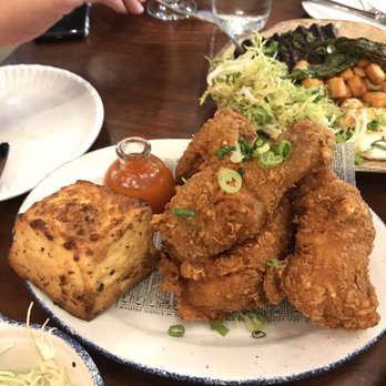 Unconventional Diner - Fried chicken with biscuit and buffalo(?) sauce - Breakfast & Brunch Near Me - Washington, DC, District of Columbia Unconventional Diner - Fried chicken with biscuit and buffalo(?) sauce - Breakfast & Brunch Near Me - Washington, DC, District of Columbia