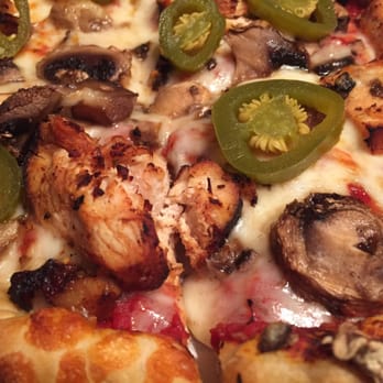 More Than Pizza - 3 toppings with chunks of chicken, jalapeño and mushrooms - Pizza Near Me - Clovis, California