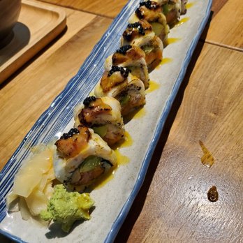 Hana Don - Hana roll topped with fooe gras - Japanese Near Me - Markham, Ontario Hana Don - Hana roll topped with fooe gras - Japanese Near Me - Markham, Ontario