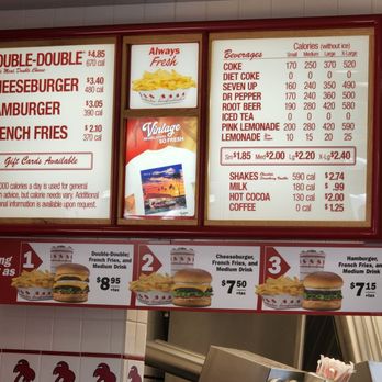 In-N-Out Burger - Menu as of July '22. - Burgers Near Me - La Habra, California In-N-Out Burger - Menu as of July '22. - Burgers Near Me - La Habra, California