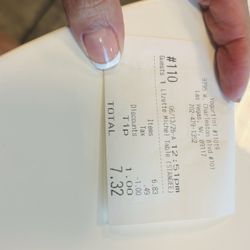 My receipt