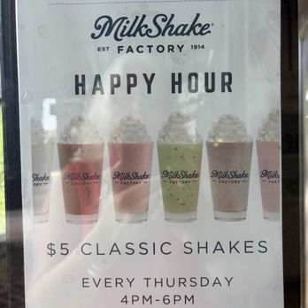 Milkshake Factory - My Thursdays 4-6 are now officially "date night" - shake it up! - Desserts Near Me - Alpharetta, Georgia Milkshake Factory - My Thursdays 4-6 are now officially "date night" - shake it up! - Desserts Near Me - Alpharetta, Georgia