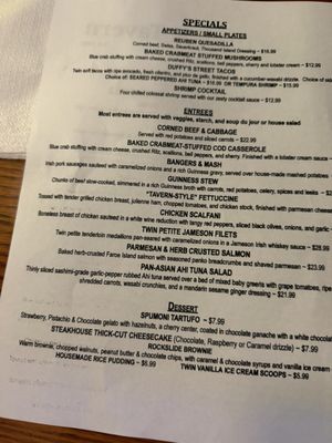 Menu photo 2 Duffy's Tavern West Haven, CT