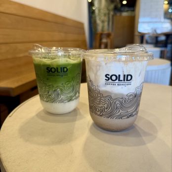 Solid Coffee Roasters - Matcha Meadow, Uji Tea Cream Top - Coffee Roasteries Near Me - Artesia, California