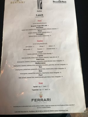 Menu photo 3 Via Delizia Portland, OR