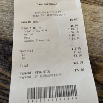 Cafe Tori - Time we ordered - Desserts Near Me - Bakersfield, California
