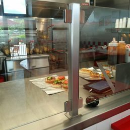 Food prep area, made to order burgers Food prep area, made to order burgers