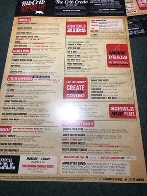 Menu photo 2 RibCrib BBQ Claremore, OK