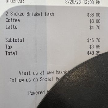 Hash Kitchen - poor quality, and very expensive food, not worth it - Breakfast & Brunch Near Me - Scottsdale, Arizona