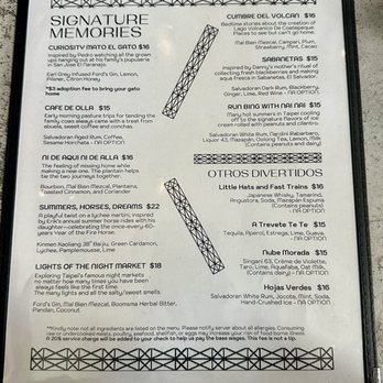 Providencia - Cocktail menu - Bars Near Me - Washington, DC, District of Columbia Providencia - Cocktail menu - Bars Near Me - Washington, DC, District of Columbia