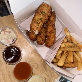 Chicken N Chips - #3- 4 piece tender meal with fries - Fish & Chips Near Me - Nashua, New Hampshire Chicken N Chips - #3- 4 piece tender meal with fries - Fish & Chips Near Me - Nashua, New Hampshire
