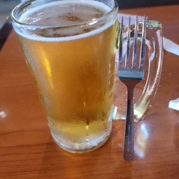 Snappers Bar & Grill - Large Coors light with fork to show the size. - Bars Near Me - Matagorda, Texas