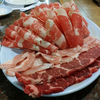 Shik Do Rak - Brisket, pork neck toro, and boneless short rib to start. - Korean Near Me - Irvine, California
