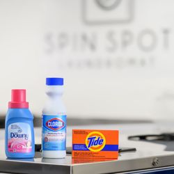 Spin Spot Laundromat - Soap and detergents are available for purchase.
