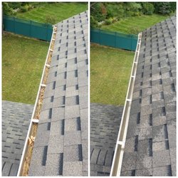 Gutter Cowboy - Gutter cleaning before and after