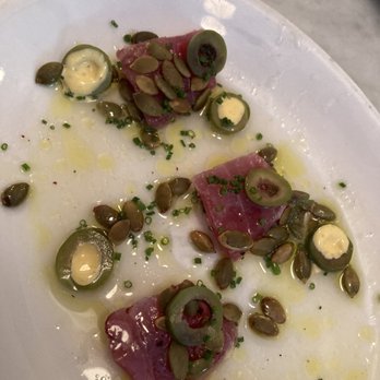 Neptune Oyster - Blue fin Crudo Special - Seafood Near Me - Boston, Massachusetts Neptune Oyster - Blue fin Crudo Special - Seafood Near Me - Boston, Massachusetts
