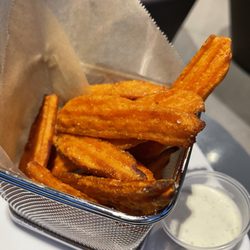 Porter's House in Whole Foods - Sweet potato steak fries (first time ever dining here)
