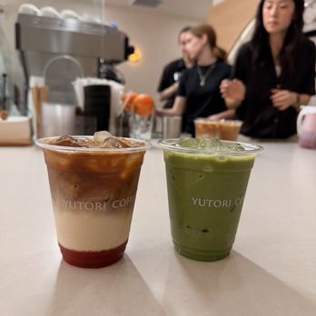 Yutori Coffee - Iced strawberry latte and matcha latte - Coffee & Tea Near Me - Temple City, California Yutori Coffee - Iced strawberry latte and matcha latte - Coffee & Tea Near Me - Temple City, California