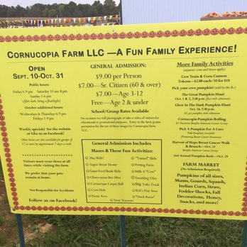 Cornucopia Farm - Prices of admission & listing of things to do etc - Farmers Market Near Me - Scottsburg, Indiana