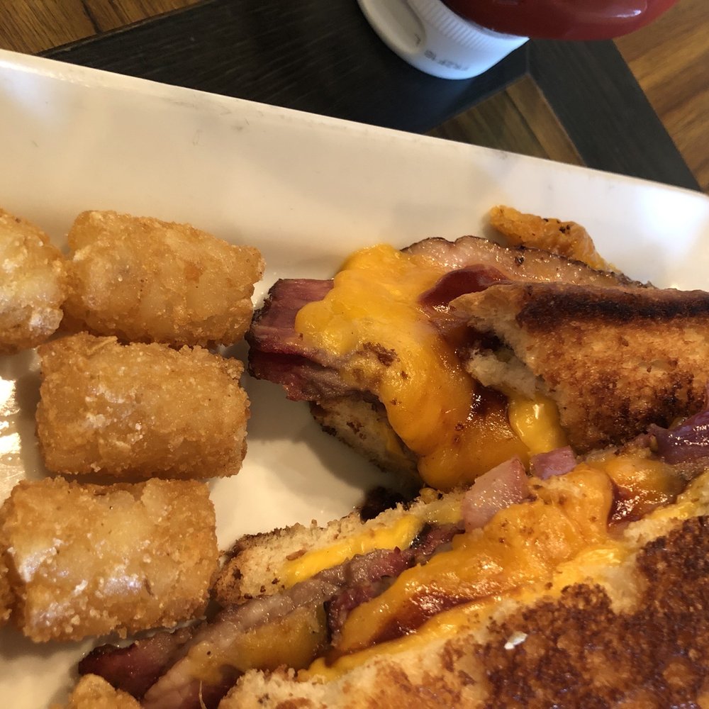 Ruby Tuesday - Brisket patty melt with TOTS - Burgers Near Me - Mobile, Alabama Ruby Tuesday - Brisket patty melt with TOTS - Burgers Near Me - Mobile, Alabama