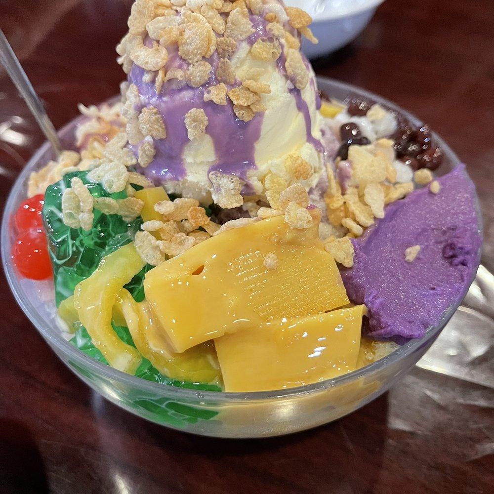 Hong Ning Restaurant - Halo halo shaved ice bowl - great portion to share! - Filipino Near Me - Carol Stream, Illinois Hong Ning Restaurant - Halo halo shaved ice bowl - great portion to share! - Filipino Near Me - Carol Stream, Illinois