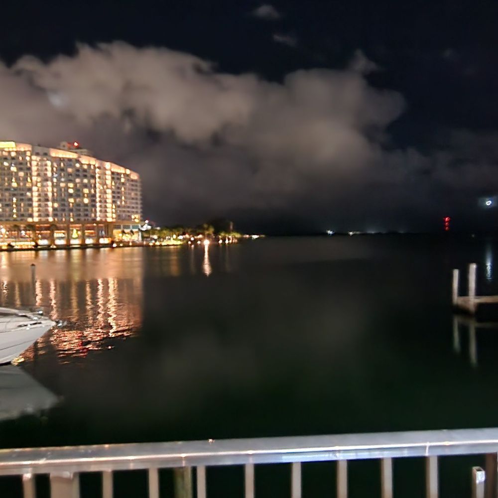 Bay View Pub - Nighttime view from the dining area - Bars Near Me - Miami, Florida