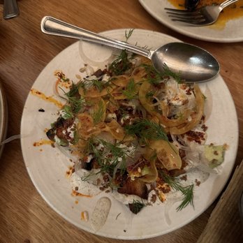 Avec - Chicago - Sweet Potatoes w/ Avocado & harissa pickled lemons. - Mediterranean Near Me - Chicago, Illinois Avec - Chicago - Sweet Potatoes w/ Avocado & harissa pickled lemons. - Mediterranean Near Me - Chicago, Illinois