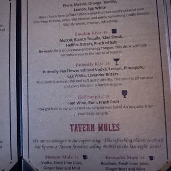 Mammoth Tavern - Menu Oct 2022 - New American Near Me - Mammoth Lakes, California