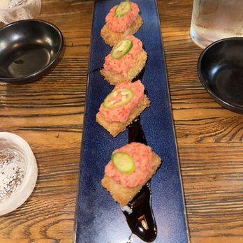 Umami Sushi - Spicy tuna on Crispy rice - Sushi Bars Near Me - New York, New York Umami Sushi - Spicy tuna on Crispy rice - Sushi Bars Near Me - New York, New York