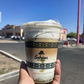 Sahara Yemeni Coffee - Pistachio latte. - Coffee & Tea Near Me - Merced, California Sahara Yemeni Coffee - Pistachio latte. - Coffee & Tea Near Me - Merced, California