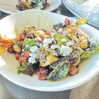 Brigantine - Brussels Sprouts with Pork Belly. Super yummy.. - Seafood Near Me - Del Mar, California Brigantine - Brussels Sprouts with Pork Belly. Super yummy.. - Seafood Near Me - Del Mar, California