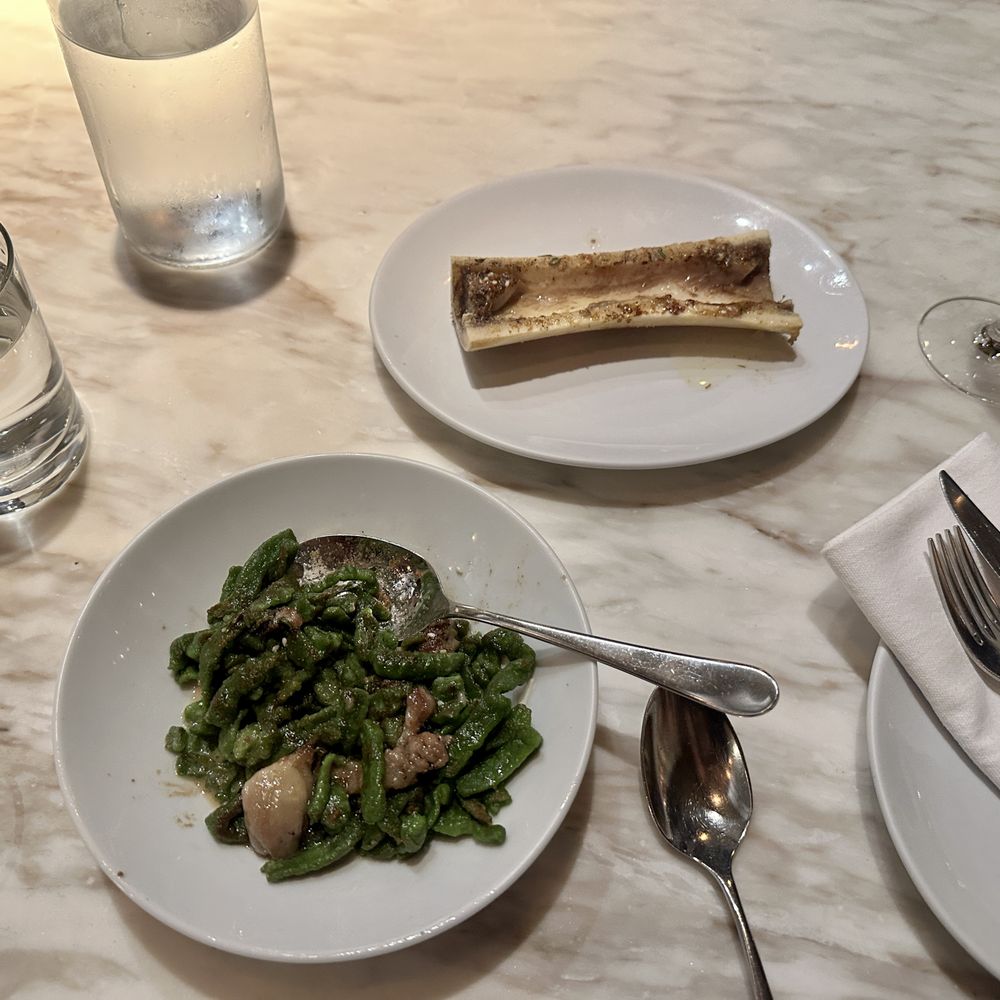 Bestia - Roasted Bone Marrow (Bone + Spinach gnocchetti) - Italian Near Me - Los Angeles, California