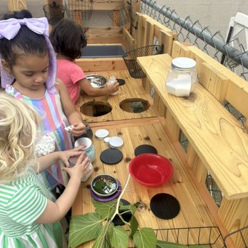 Creative Minds - Preschool Mud kitchen is in full swing. - Preschools Near Me - Mission Viejo, California