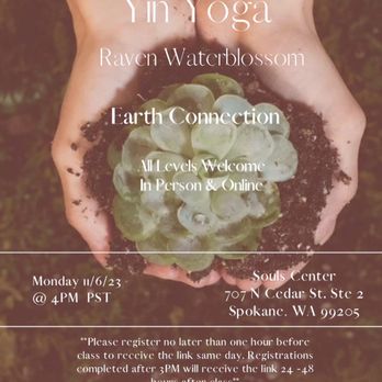 Raven's Nest Wellness - Yin Yoga Classes Every Monday 4Pm PST In Person & Online - Yoga Near Me - Spokane, Washington