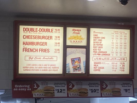 Menu photo 3 In-N-Out Burger San Francisco, CA